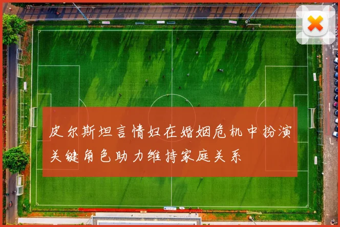 皮尔斯坦言情妇在婚姻危机中扮演关键角色助力维持家庭关系